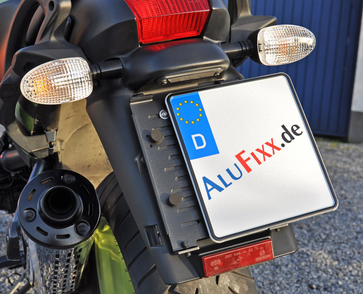 AluFixx Bike Kennzeichenhalter schwarz matt eloxiert