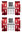2x (Set) AluFixx Car red eloxiert Nummernschildhalter Kennzeichenhalter
